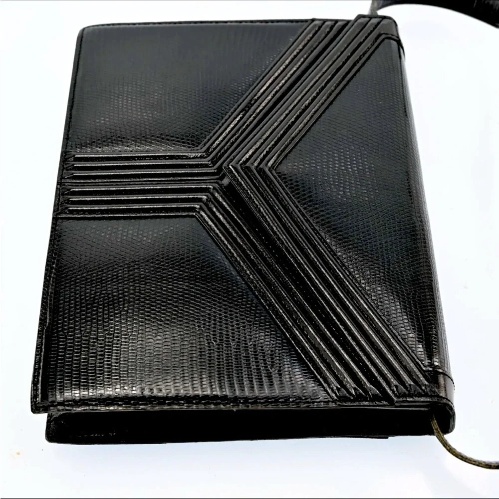 YVES SAINT LAURENT Vintage Shoulder Bag Leather Black w/cover bag P2407J602​​​ - Picture 3 of 16